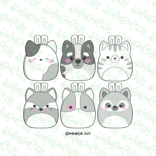 Kitty Bunny Plush Cookie Cutter