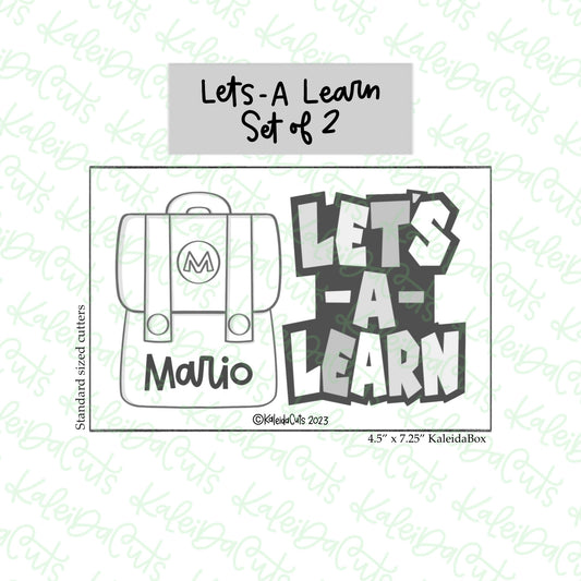 Let's A Learn Cookie Cutter Set of 2