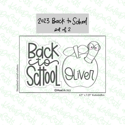 2023 Back to School Cookie Cutter Set of 2