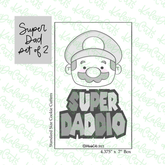 Super Dad Cookie Cutter Set of 2