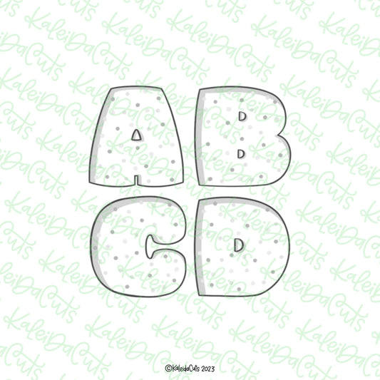 Frosted Alphabet Set Cookie Cutter