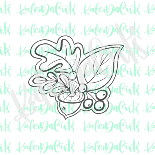 Fall Floral Cluster Cookie Cutter