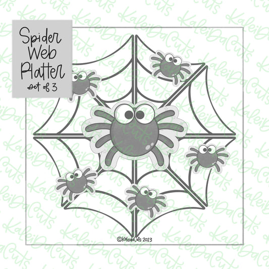 Spiderweb Platter Cookie Cutter Set of 3