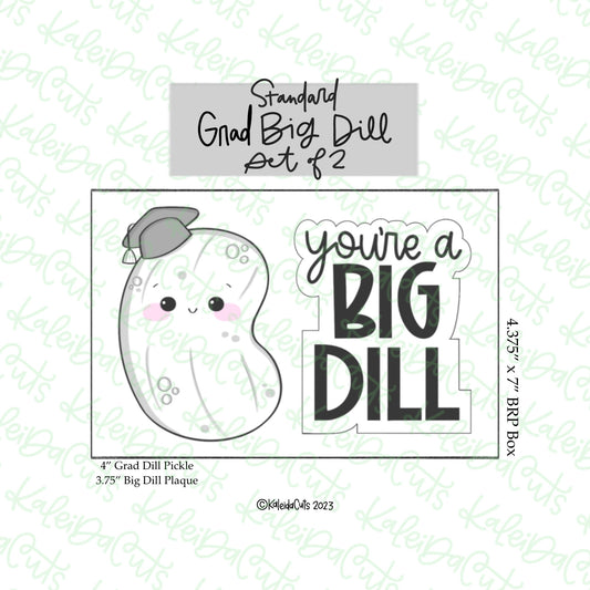 Grad Big Dill Cookie Cutter Set of 2