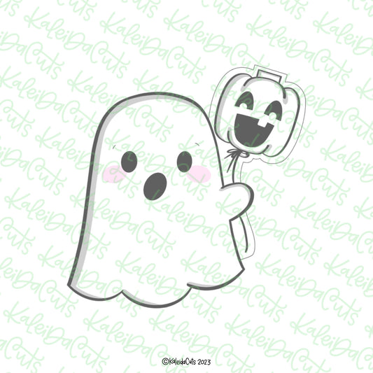 2023 Ghost Pumpkin Balloon Cookie Cutter