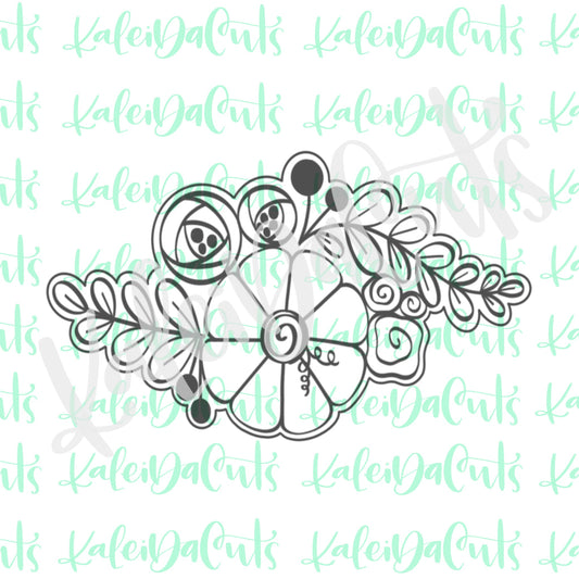 Floral Pumpkin Tablerunner Cookie Cutter