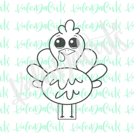 Funky Turkey Cookie Cutter