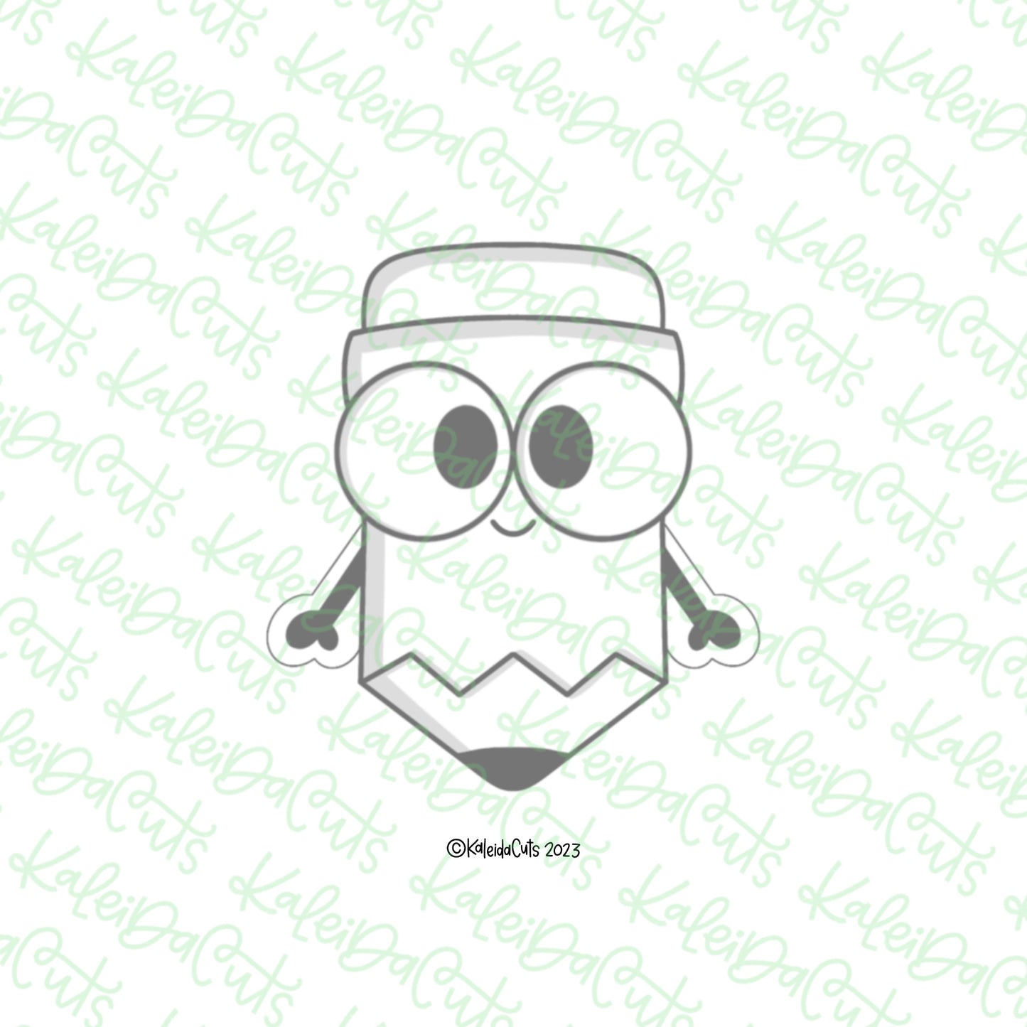 Wacky Pencil Kid Cookie Cutter