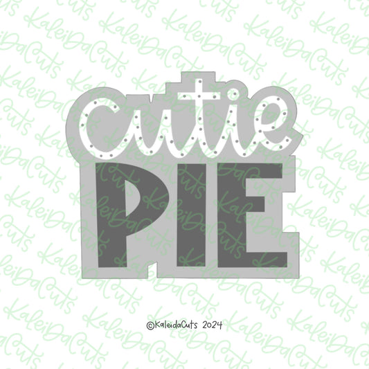 Cutie Pie Lettering Cookie Cutter