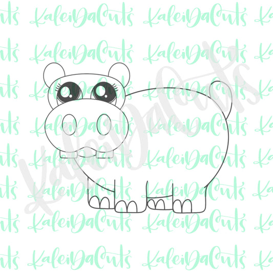 Hippo 2 Cookie Cutter