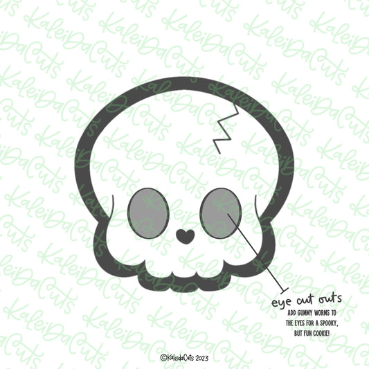 Skeleton Eye Cutouts Cookie Cutter