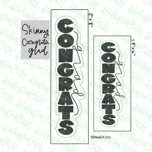 Skinny Congrats Grad Cookie Cutter