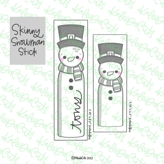 Skinny Snowman Stick Cookie Cutter