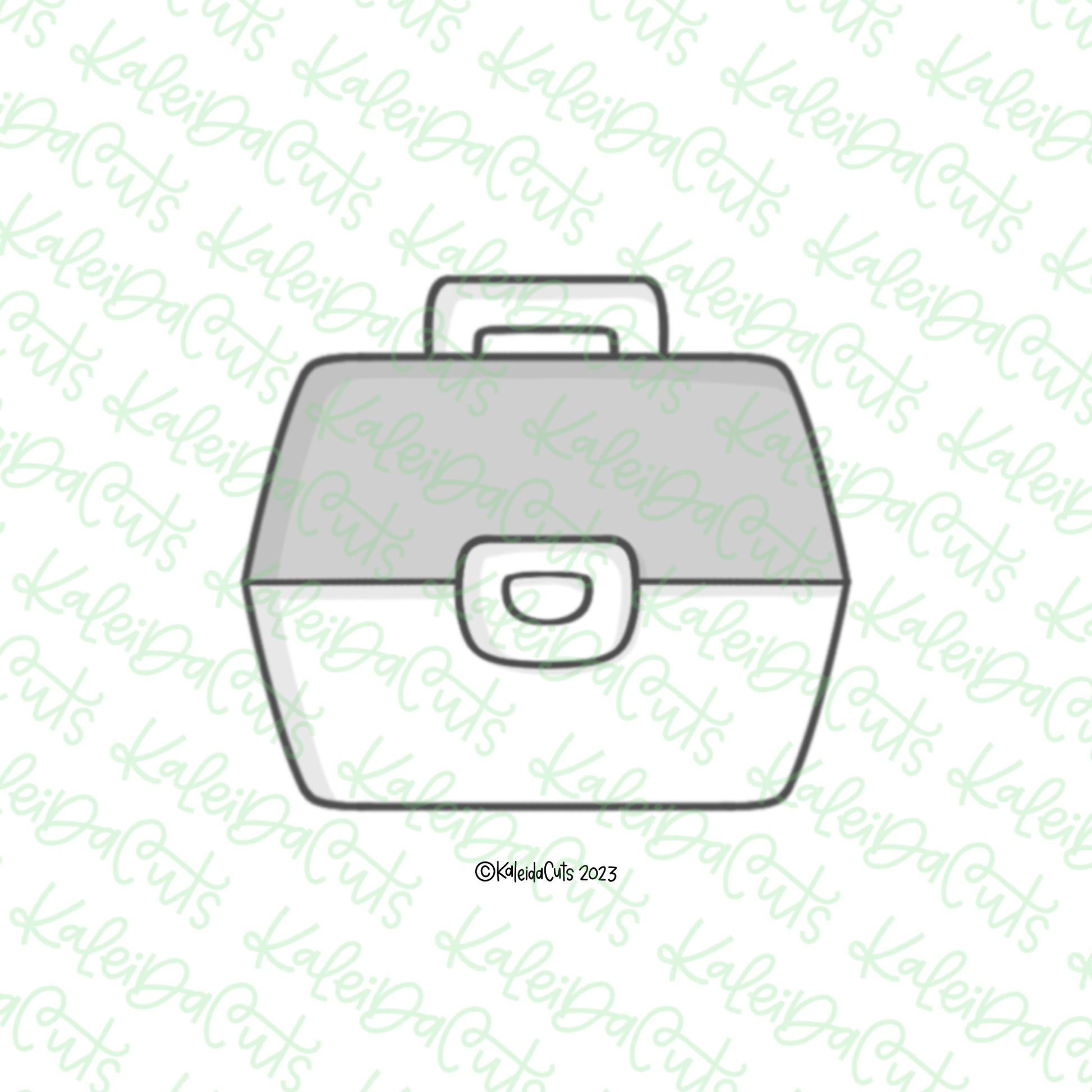 cute tackle boxes Fishing Tackle Box Cookie Cutter