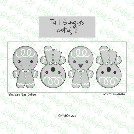 Tall Gingys Cookie Cutter Set of 2