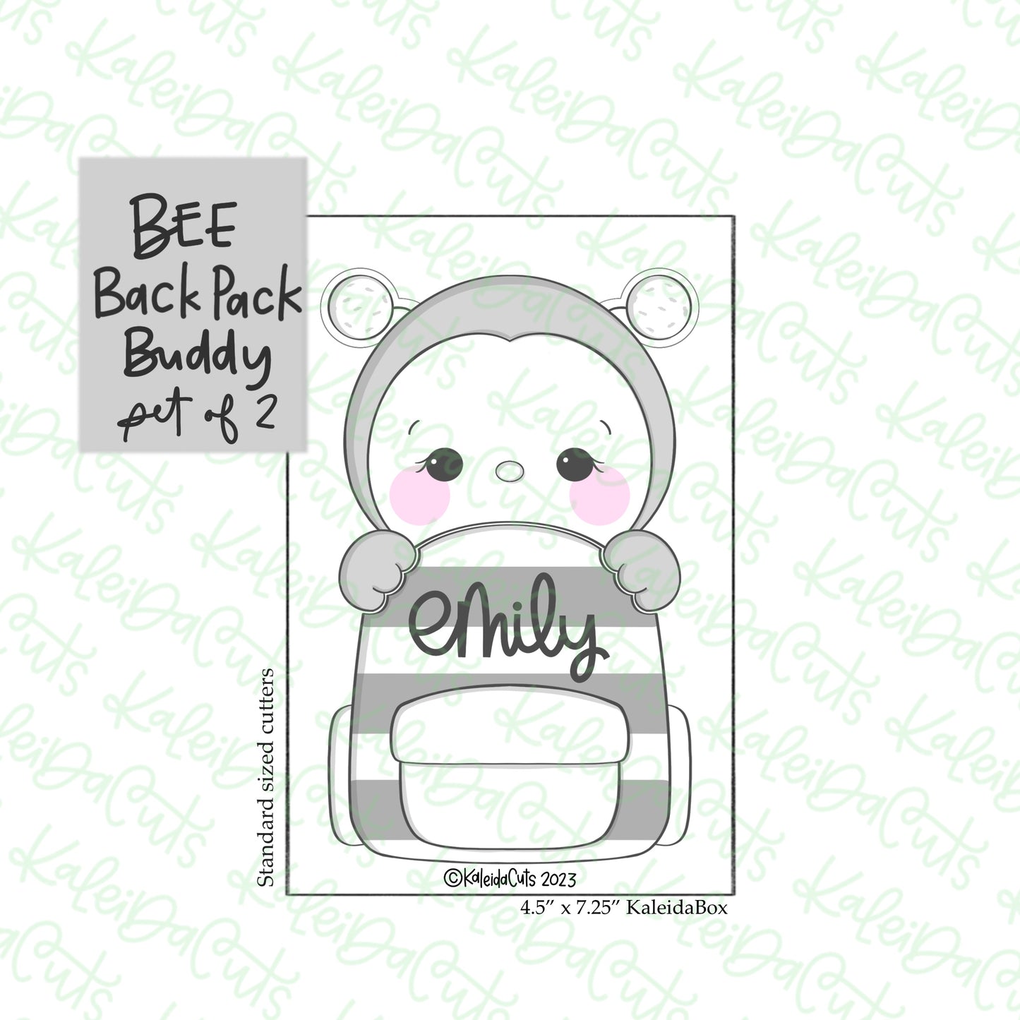 BackPack Buddy Bee Cookie Cutter Set of 2