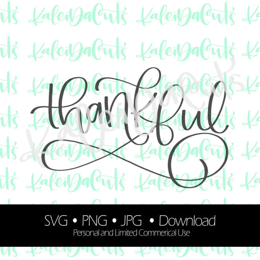 Thankful Lettering Digital Download