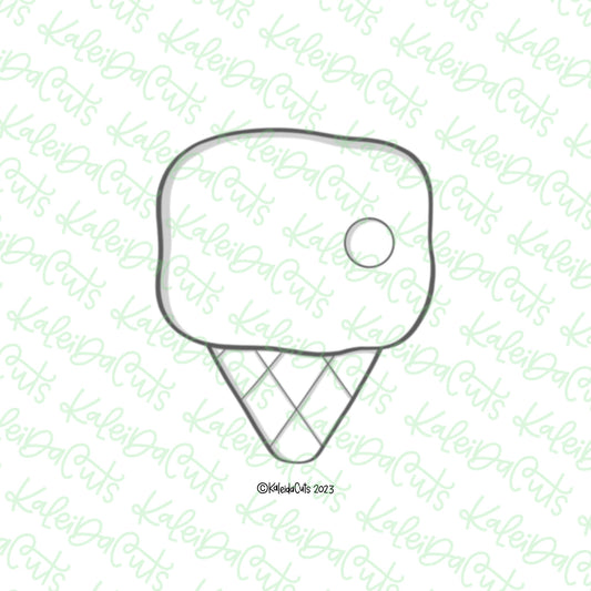 Hungry Ice Cream Cookie Cutter