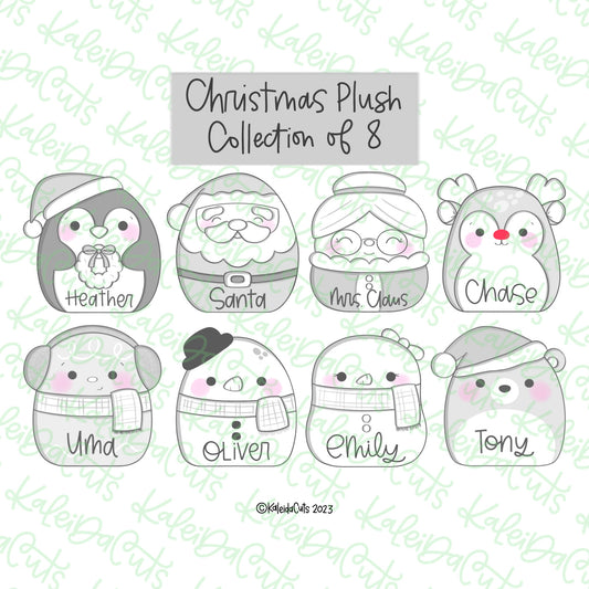 Christmas Plush Cookie Cutter Set of 8