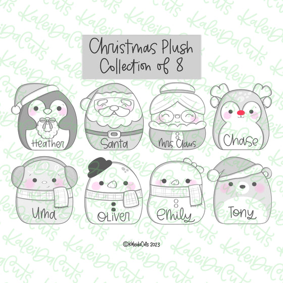Christmas Plush Cookie Cutter Collection of 8