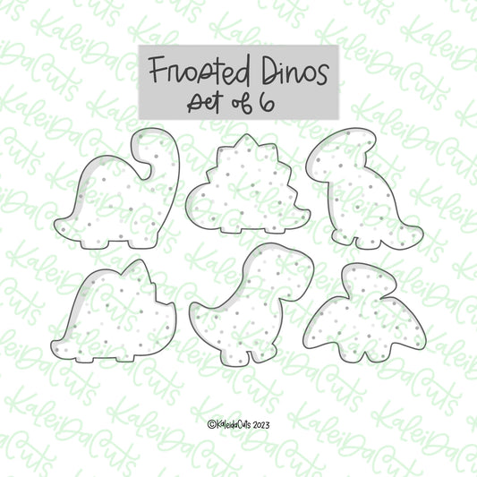 Frosted Dino Set Cookie Cutter