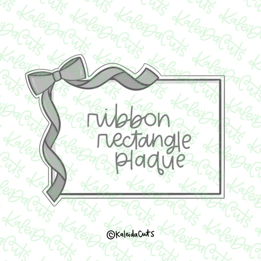 Ribbon Rectangle Plaque Cookie Cutter