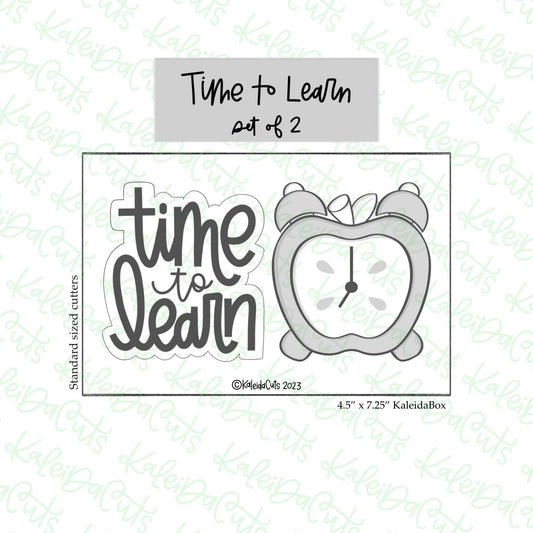 Time to Learn Cookie Cutter Set of 2