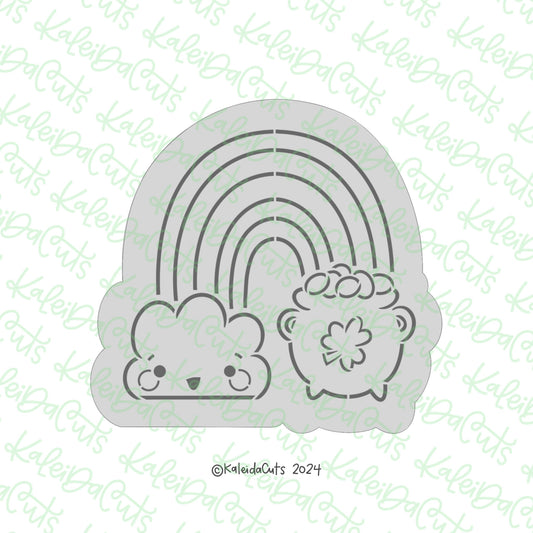 PYO Rainbow Pot of Gold Cookie Cutter