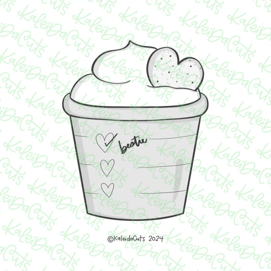 Heart Frappechino Cookie Cutter