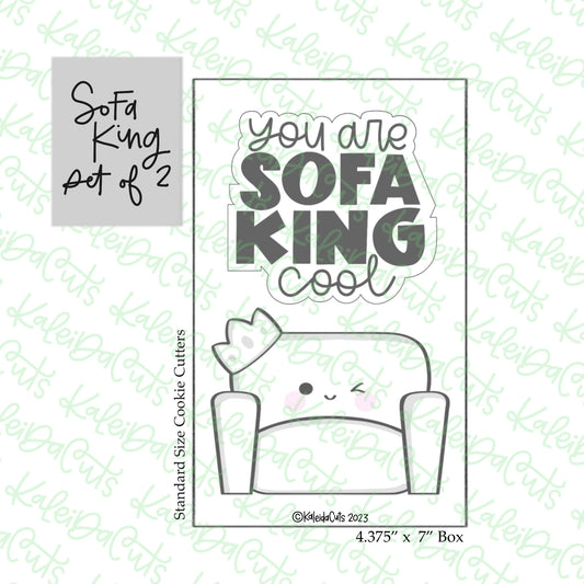 Sofa King Cookie Cutter Set of 2