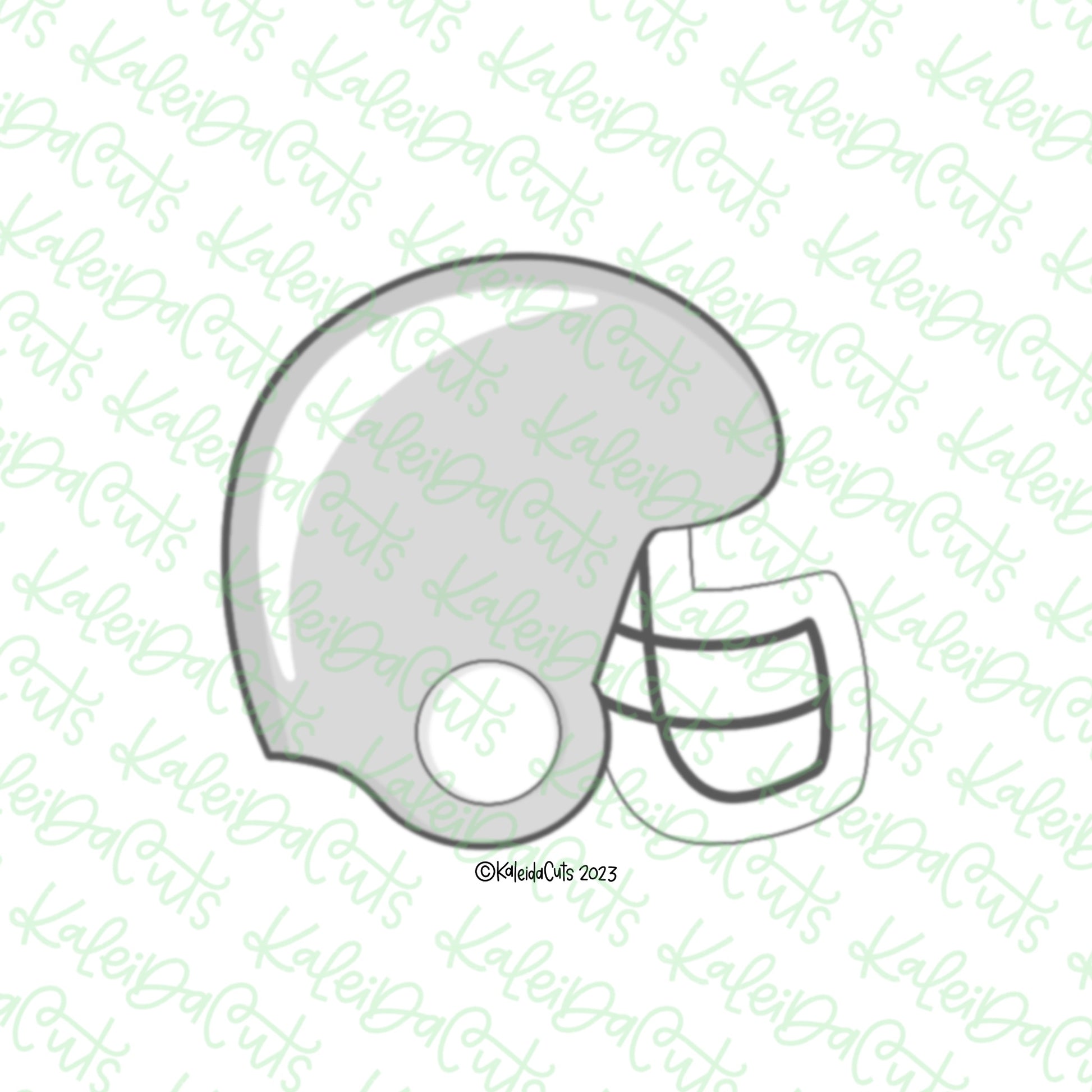 football helmet cad Football Helmet 2023 Cookie Cutter – KaleidaCuts