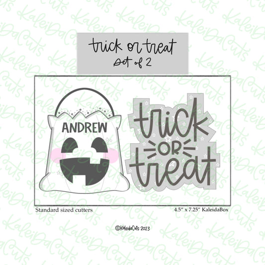 Trick or Treat Cookie Cutter Set of 2