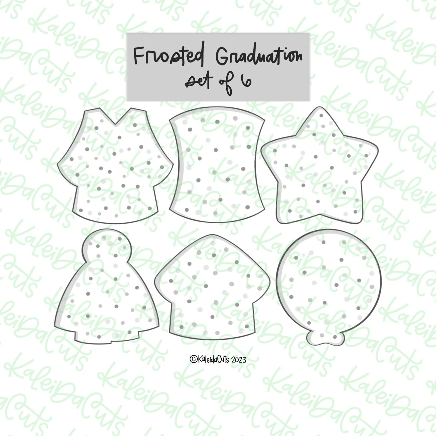 Frosted Graduation Set Cookie Cutter