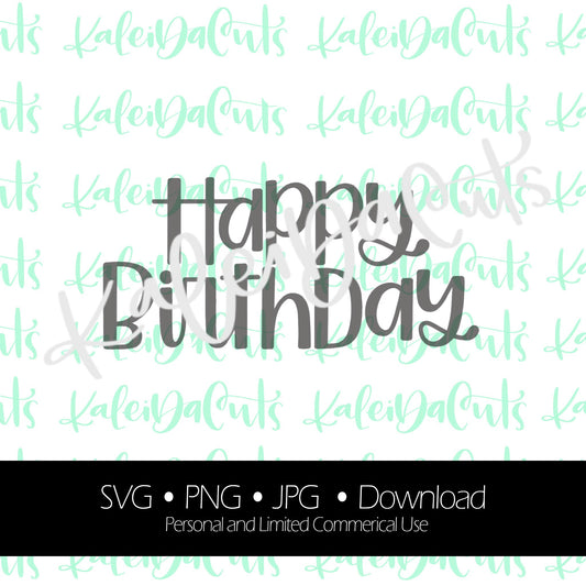Happy Birthday Name Plaque Digital Download.