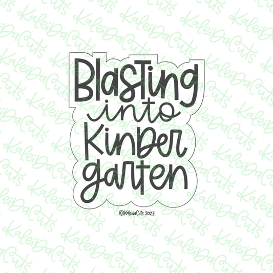Blasting Into Plaque Cookie Cutter