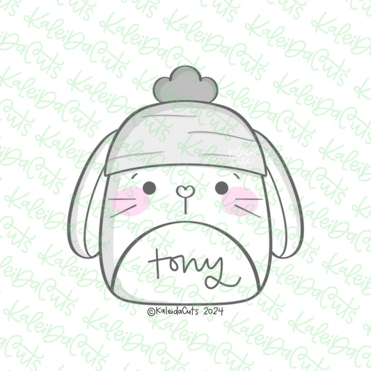 Bunny Carrot Hat Plush Cookie Cutter