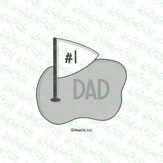 Golf Green Flag Cookie Cutter