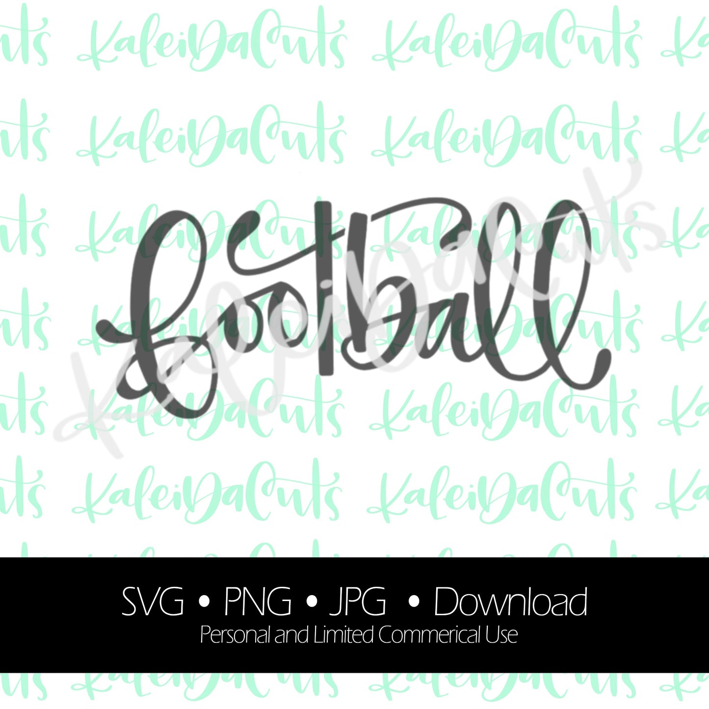 Football Lettering. Digital Download. SVG.