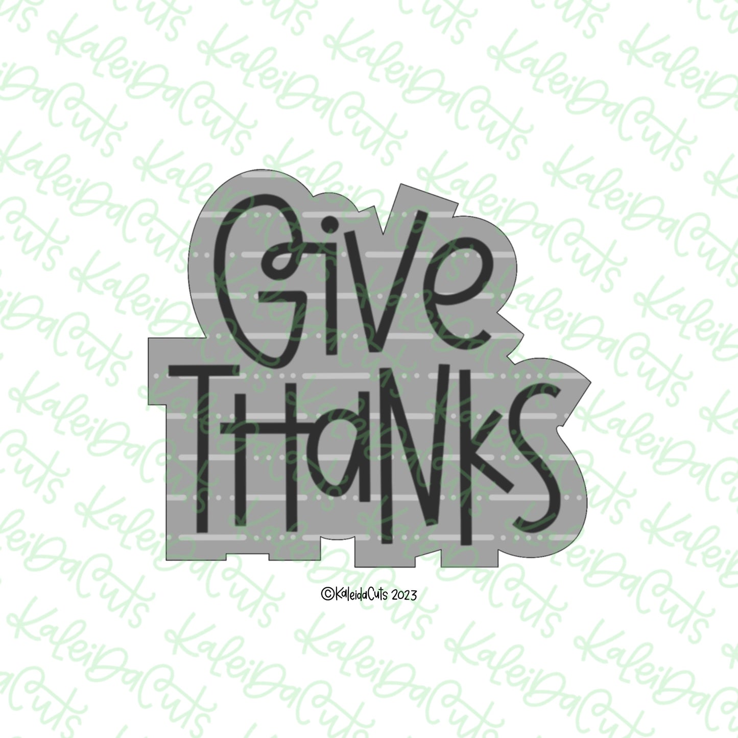 Give Thanks 2023 Cookie Cutter
