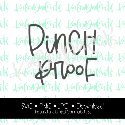 Pinch Proof Lettering Digital Download. SVG.