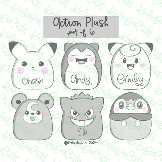 Action Plush Cookie Cutter Set of 8