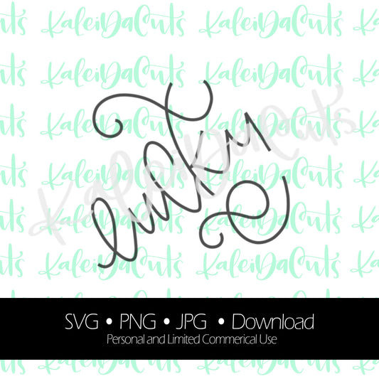 Lucky Clover Lettering. SVG. Digital Download.
