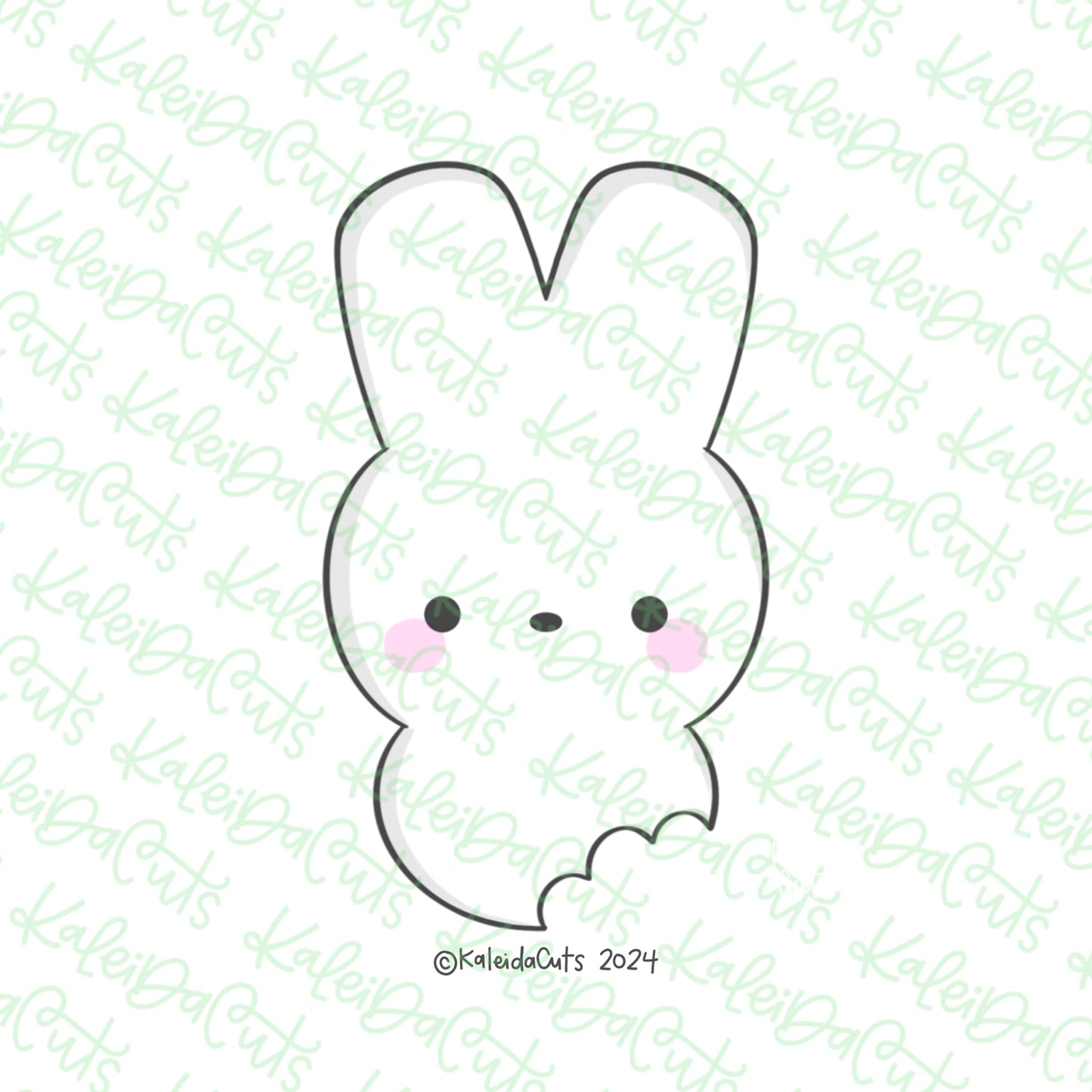 Bitten Body Marshmallow Bunny Cookie Cutter