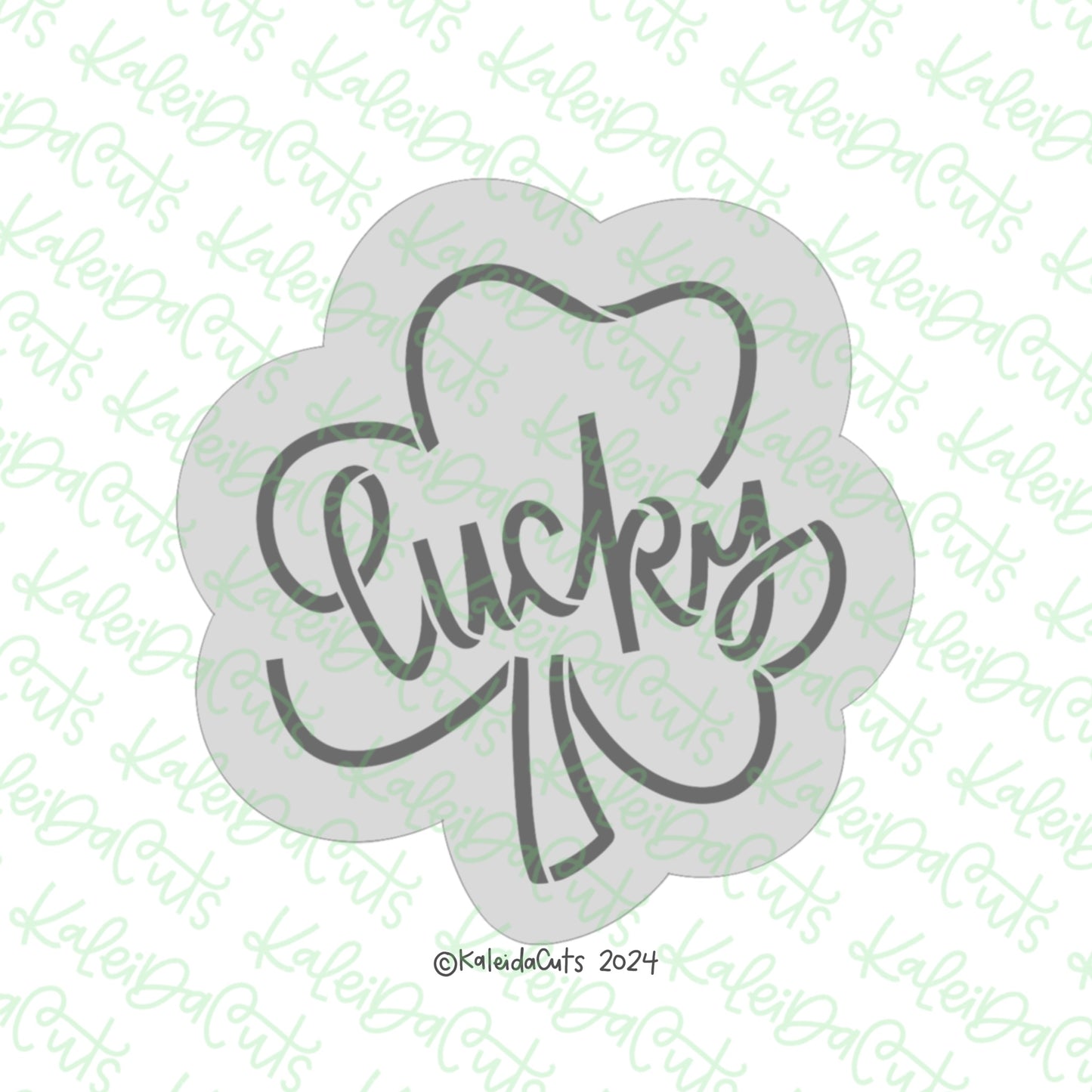 Lucky Clover Lettered Cookie Cutter