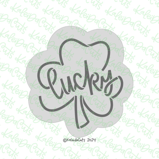 Lucky Clover Lettered Cookie Cutter