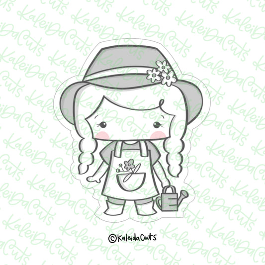 Little Gardener Girl Cookie Cutter