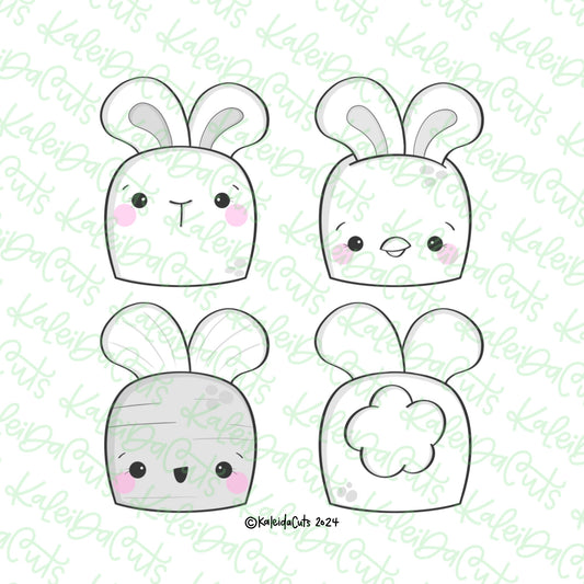Whimsy Easter Bunny Cookie Cutter