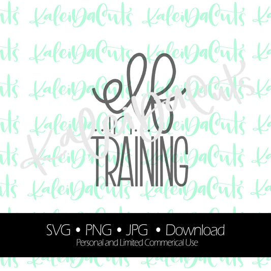 Elf in Training Digital Download. KaleidaCuts Lettering.