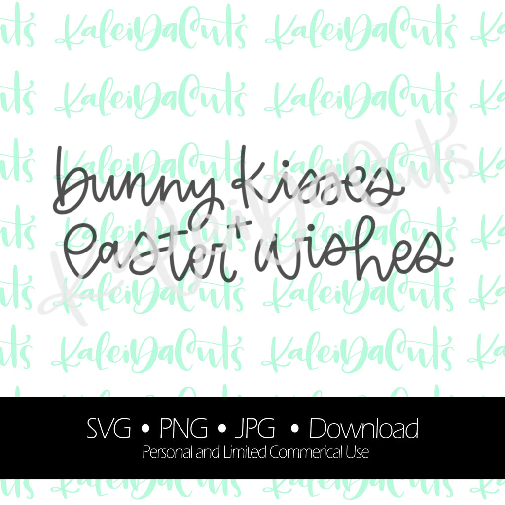 Bunny Kisses and Easter Wishes Digital Download.