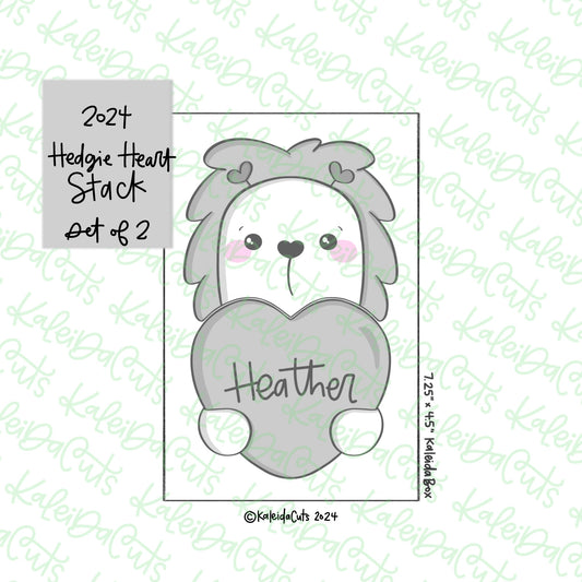 2024 Hedge Heart Stack Cookie Cutter Set of 2